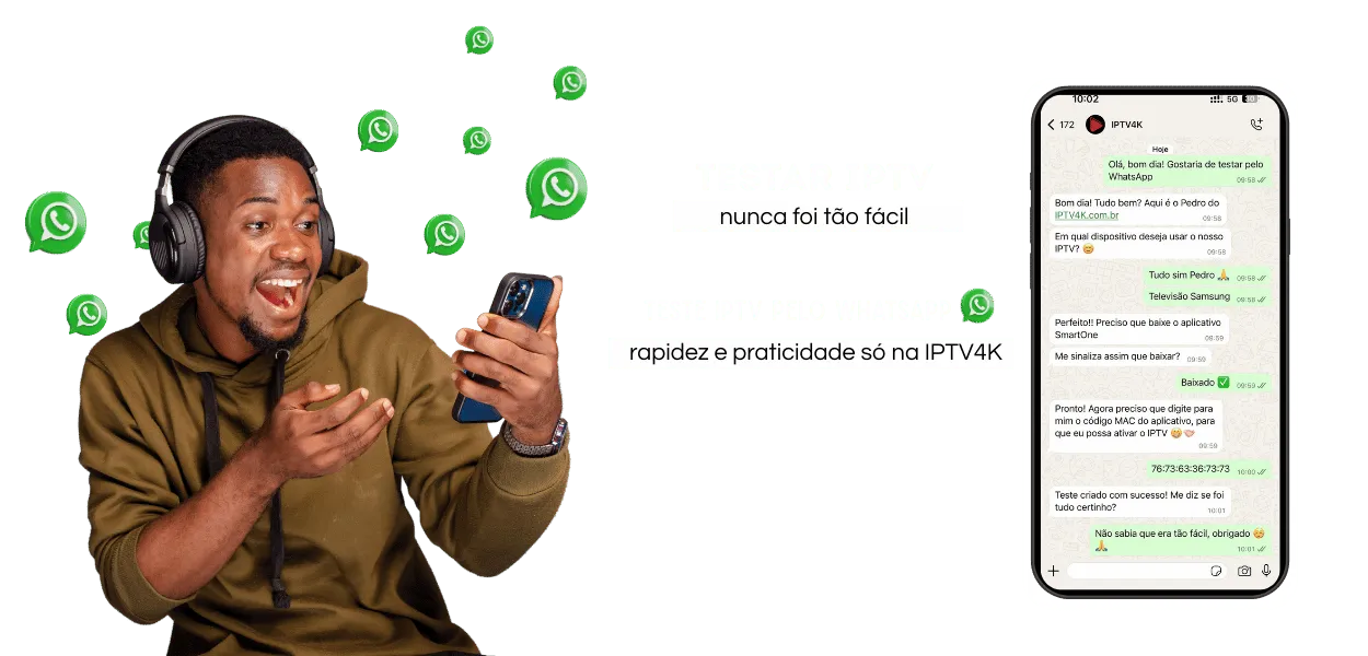 Teste IPTV 6 Horas pelo Whatsapp